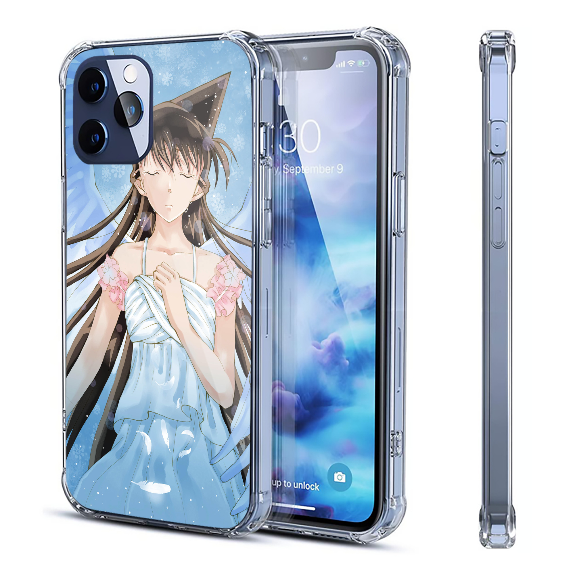 （画像用） 名探偵コナン Detective Conan 【iPhone 12シリーズ対応】透明スマホケース（クリアソフトケース）